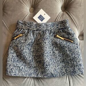 Adorable Janie and Jack navy skirt for babies 3-6 months.